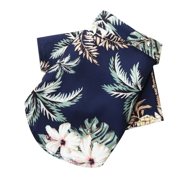Hawaiian Beach-Style Dog T-Shirts
