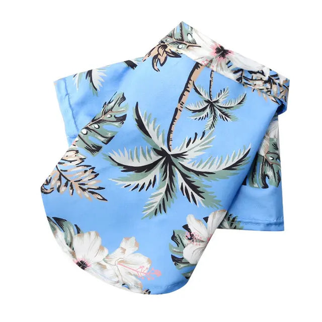 Hawaiian Beach-Style Dog T-Shirts