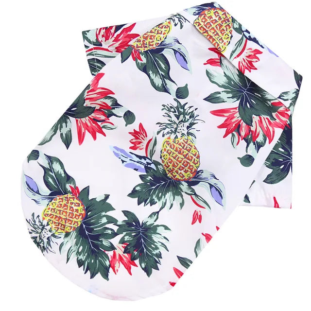Hawaiian Beach-Style Dog T-Shirts