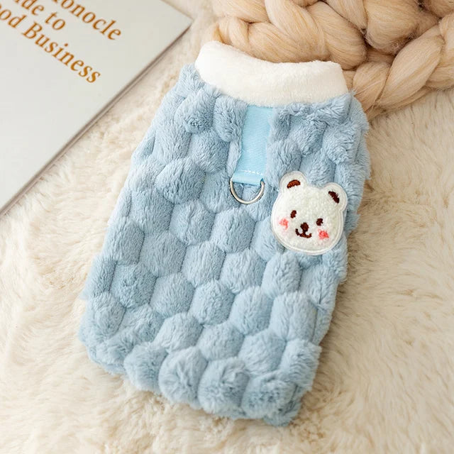 Warm Cardigan Sweater with Buckle